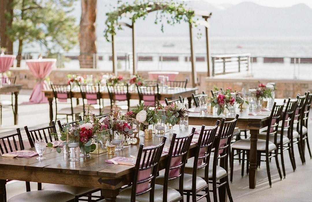 dinner reception space and the landing resort and spa in lake tahoe