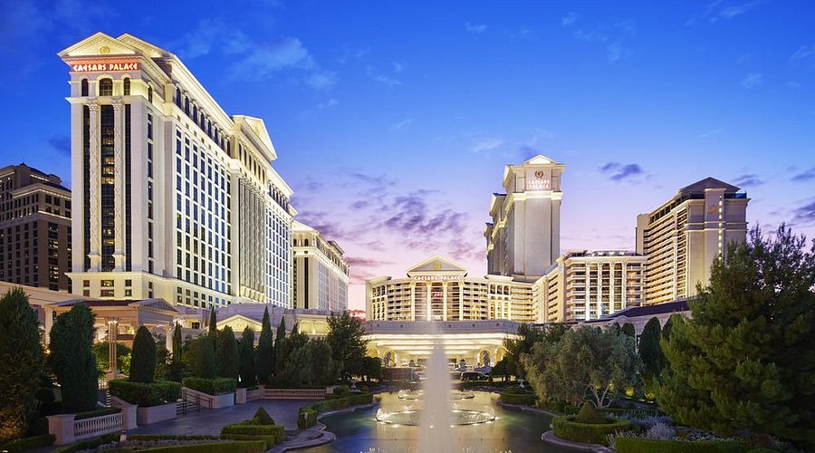stunning view of ceasars palace in las vegas, nv